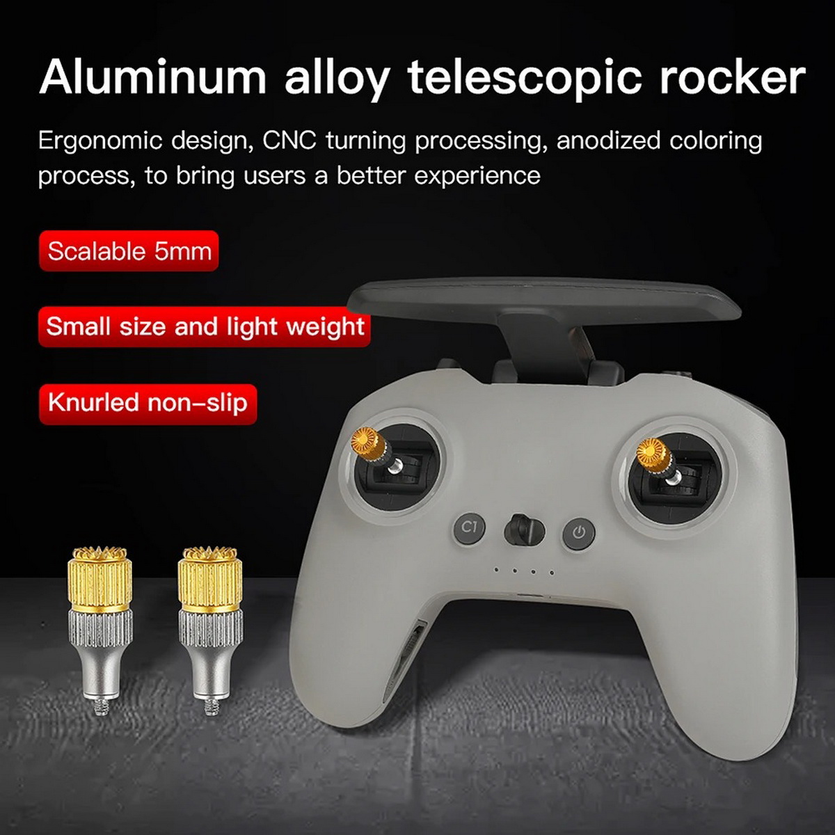Drone Control Stick - 2 Pezzi Tappi Antiscivolo per Joystick